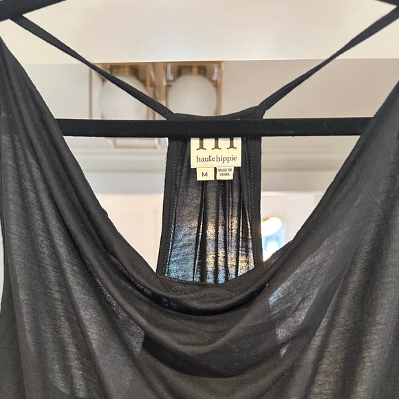 Haute Hippie Black Modal Tank / Camisole - Size M - Picture 3 of 10